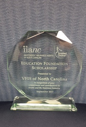 Photo of Education Foundation Scholarship award